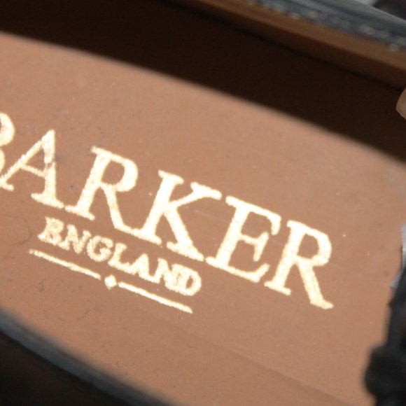 NEW Barker Made in England Armstrong Black Calf  Leather Oxford Shoe $430.00 - Picture 9 of 16